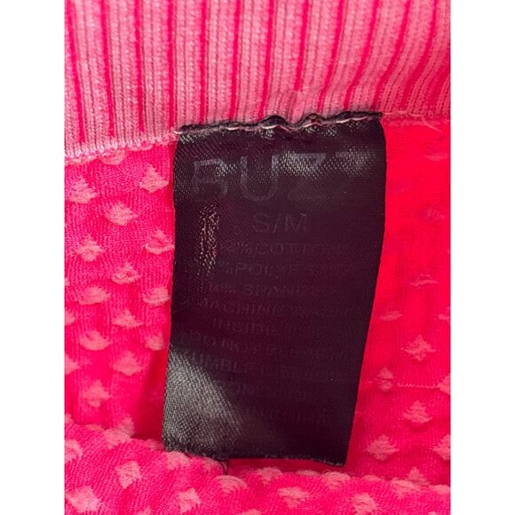 Buzz Seamless Womens Cropped Leggings Textured Size S/M Two Tone Pink - Picture 7 of 8